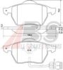 VW 8D0698151F Brake Pad Set, disc brake